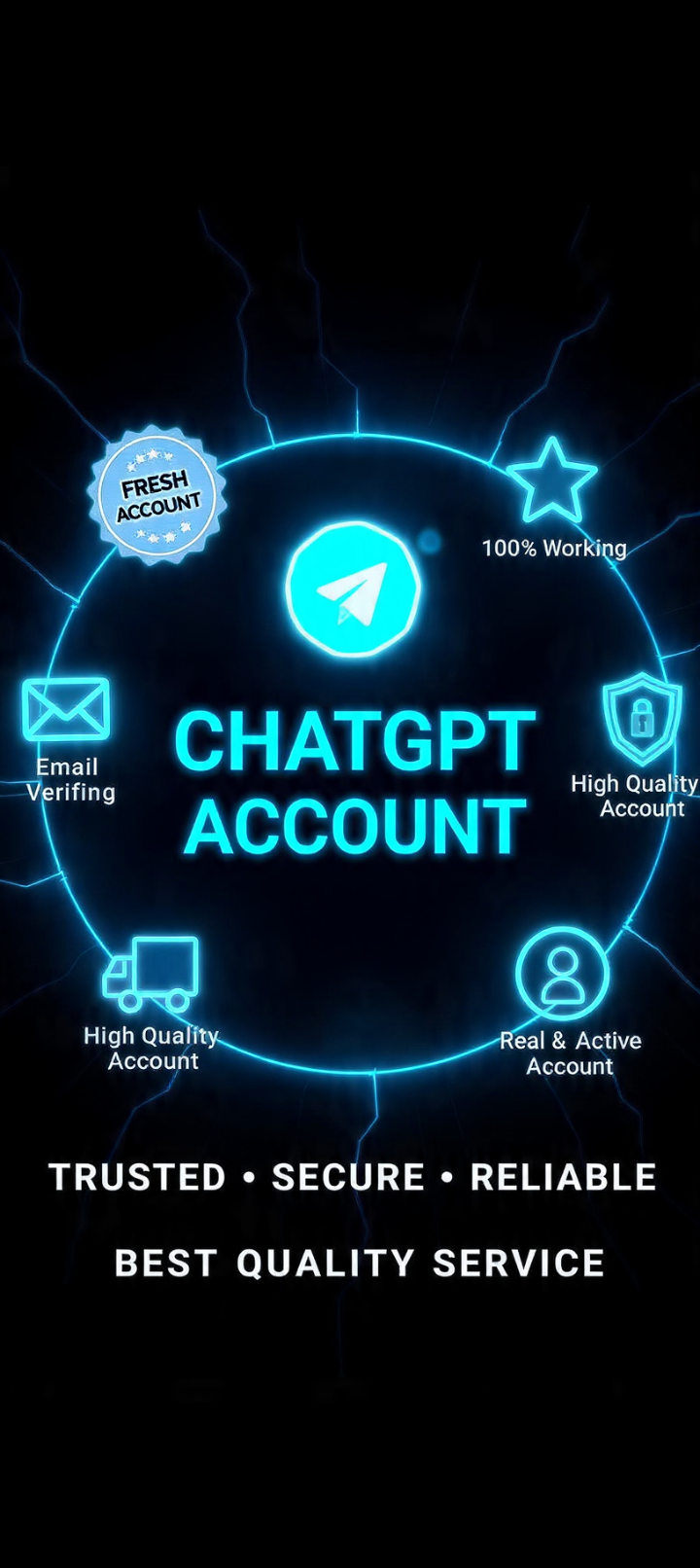 Fresh Chat gpt account with Email verified